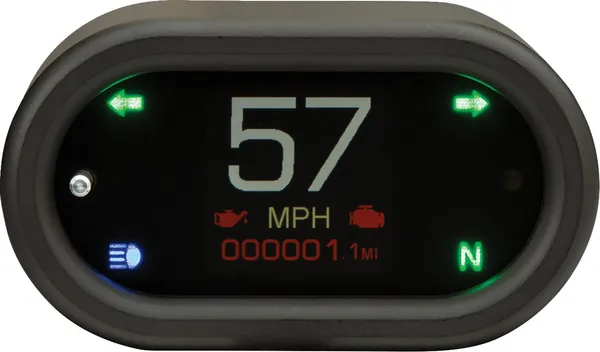 Jauge MLX bar MNT speedo w/sig Dakota Digital - vue 2