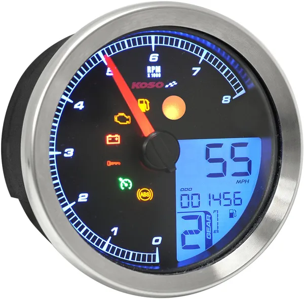 Compteur de vitesse compte-tours KOSO NORTH AMERICA HD-04