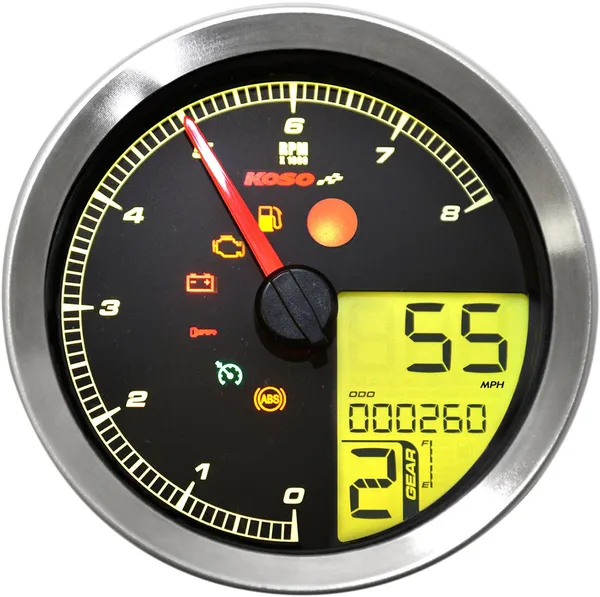 Compteur de vitesse compte-tours KOSO NORTH AMERICA HD-04 - vue 5