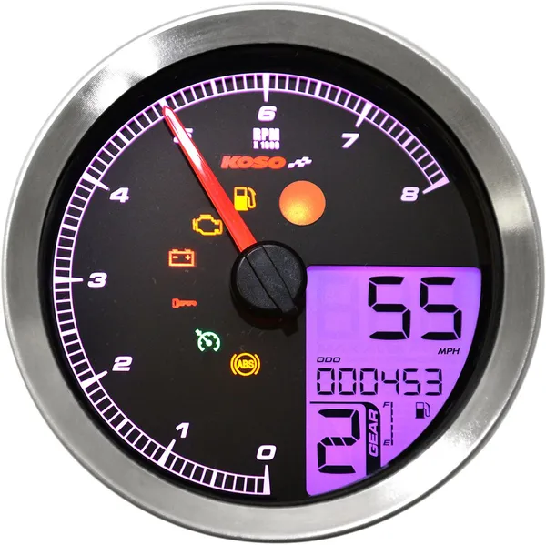 Compteur de vitesse compte-tours KOSO NORTH AMERICA HD-04 - vue 6