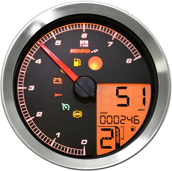 Compteur de vitesse compte-tours KOSO NORTH AMERICA HD-04 - vue 7