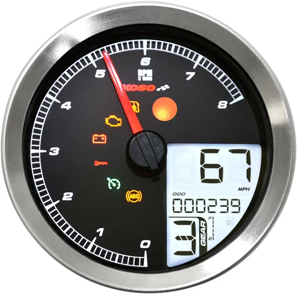 Compteur de vitesse compte-tours KOSO NORTH AMERICA HD-04 - vue 8