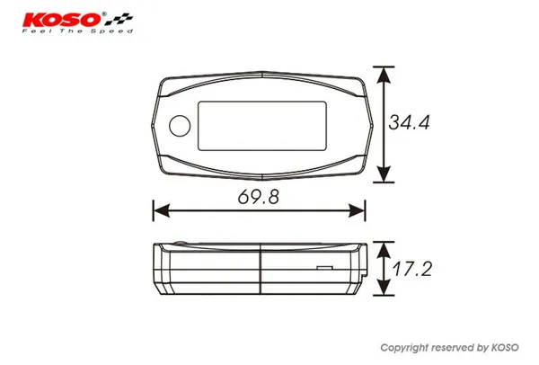 Thermomètre double MINI-4 KOSO NORTH AMERICA - vue 4