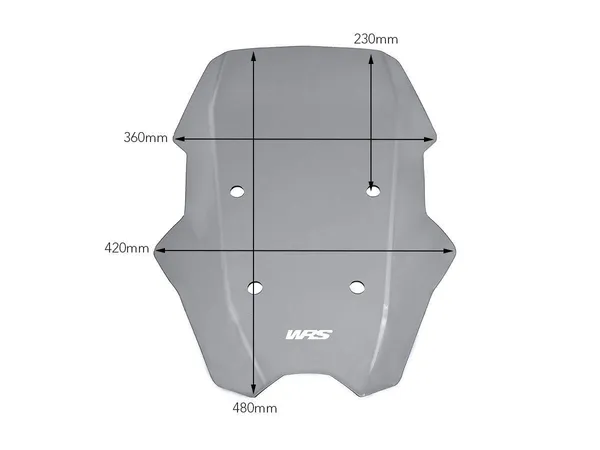 Pare-brise touring WRS C400X fumé - vue 3