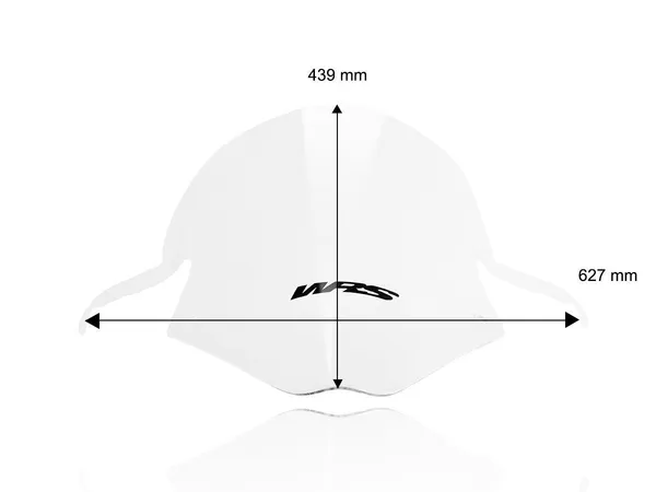 Pare-brise WRS Windscreen Race S1000RR transparent - vue 2