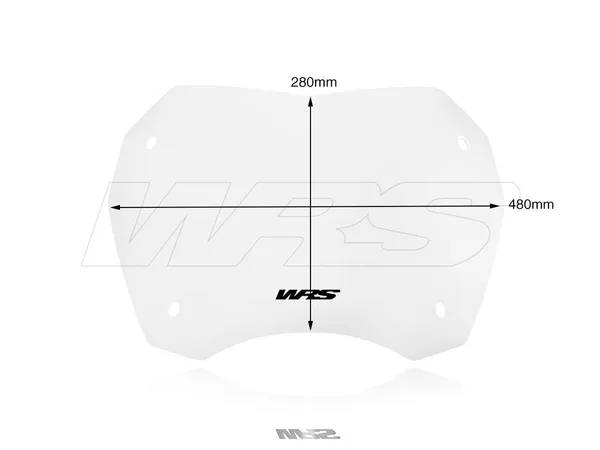 Pare-brise sport SH300 transparent WRS - vue 3