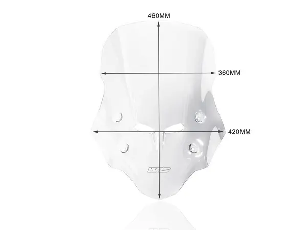 Pare-brise Touring CB500X transparent WRS - vue 3