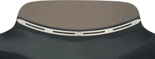 Moulure de pare-brise Batwing rainurée en acier inoxydable Memphis Shades HD