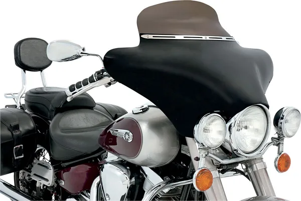 Moulure de pare-brise Batwing rainurée en acier inoxydable Memphis Shades HD - vue 3