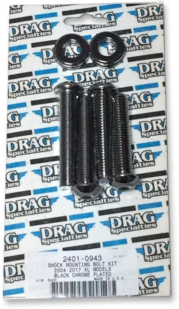 Kit de montage amortisseur DRAG SPECIALTIES noir chromé - vue 2