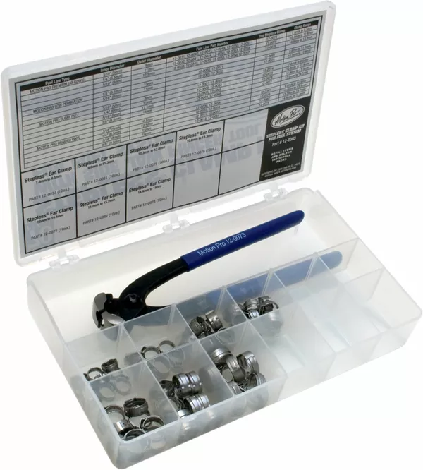 Kit de Colliers à Oreilles Stepless® MOTION PRO pour Système de Carburant avec Pince