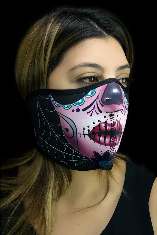 Masque demi-visage tête de mort ZAN HEADGEAR - vue 2