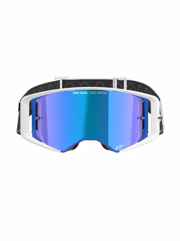 Lunettes Alpinestars Goggles Supertech Corp bleu/or - vue 2