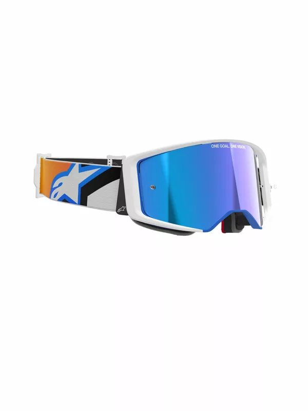 Lunettes Alpinestars Goggles Supertech Corp bleu/or - vue 4