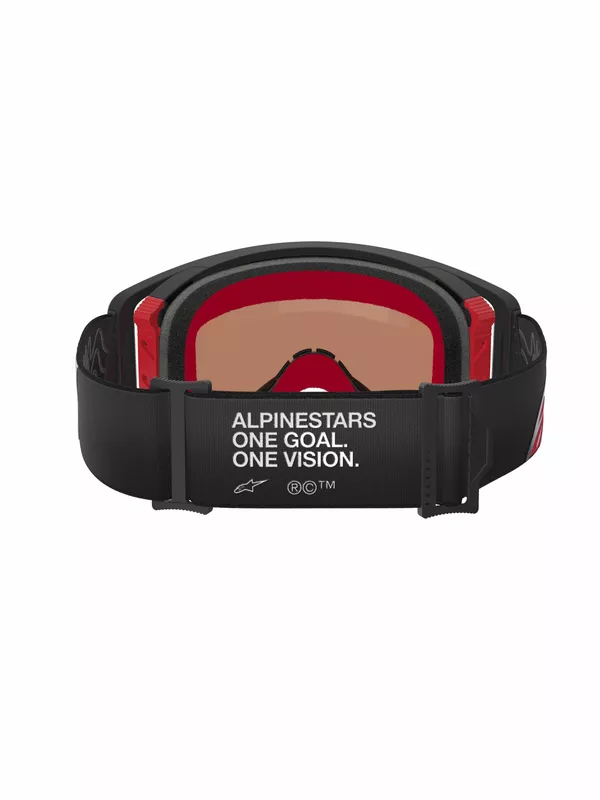 Lunettes Alpinestars Supertech Corp noir/rouge - vue 2