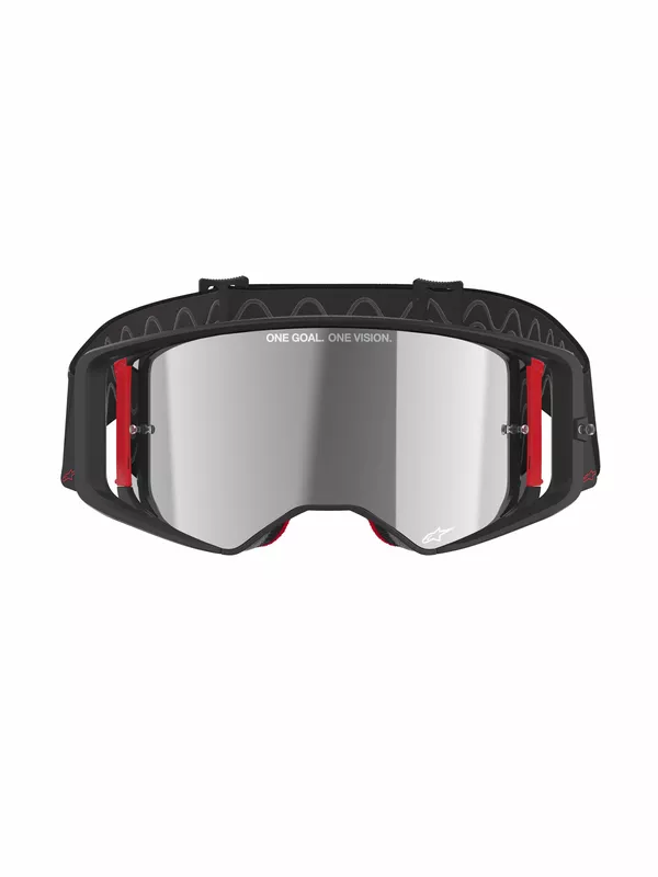 Lunettes Alpinestars Supertech Corp noir/rouge - vue 3