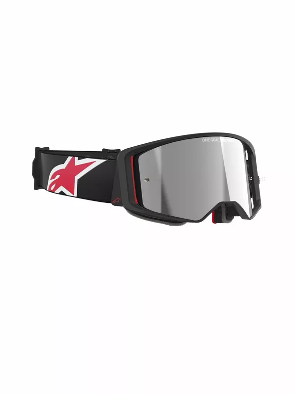 Lunettes Alpinestars Supertech Corp noir/rouge - vue 4
