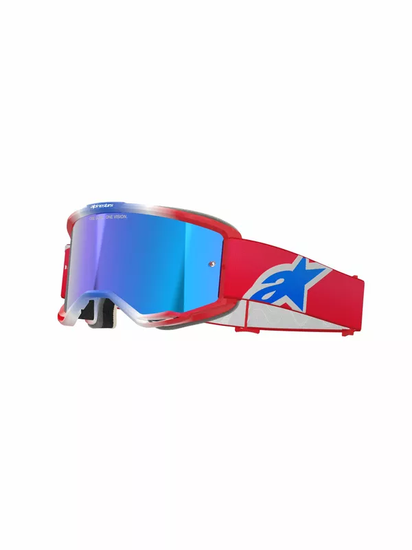 Alpinestars Goggle Vision 5 Corp rouge/blanc/bleu - vue 3