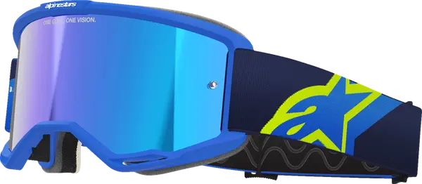 Lunettes Alpinestars Goggle Vision 5 Corp bleu/jaune - vue 6
