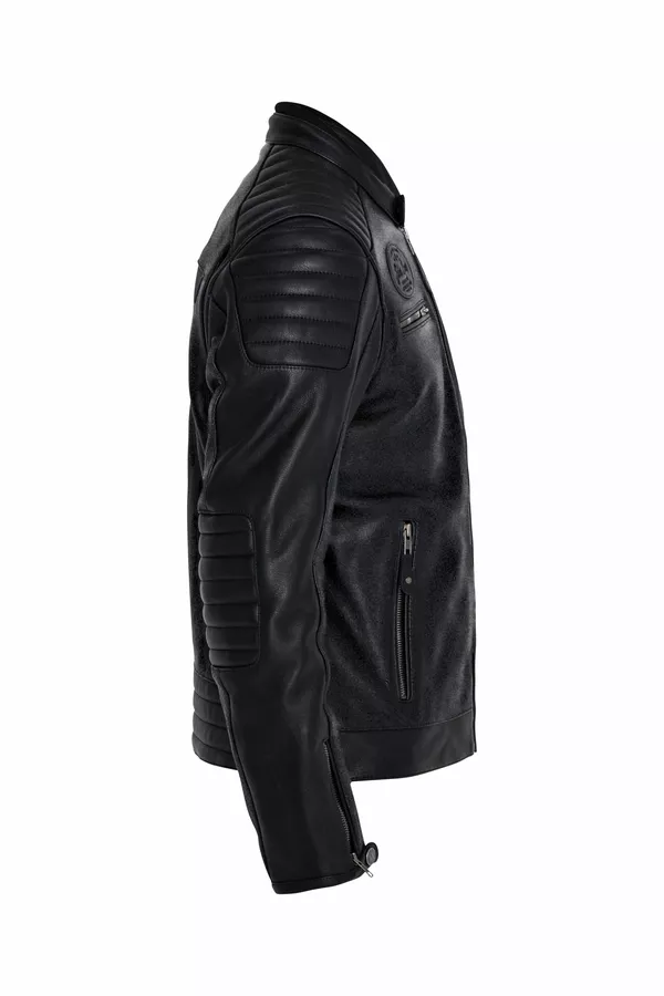 Veste cuir Dexter noire LG John Doe - vue 4