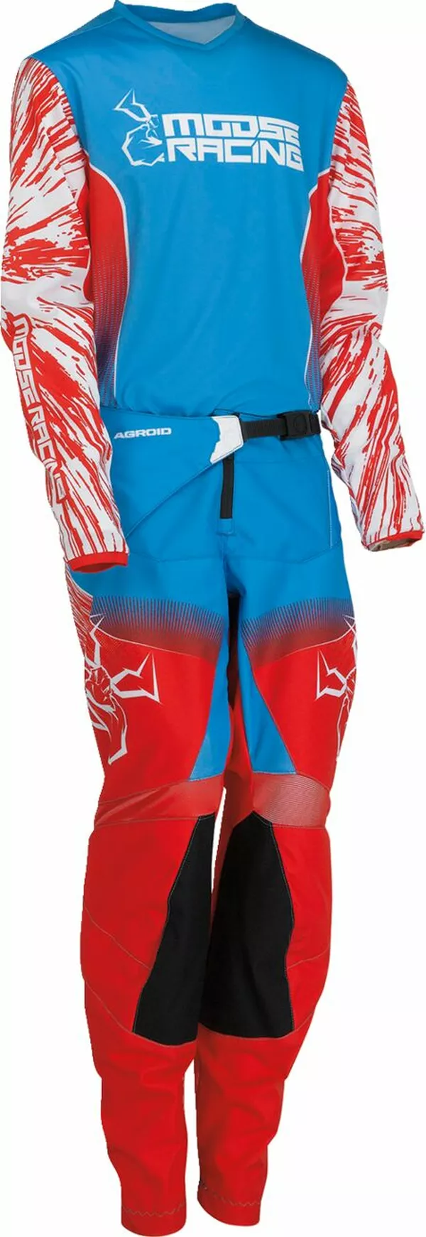 Jersey MOOSE OFFROAD Agrd rouge/blanc/bleu LG - vue 3
