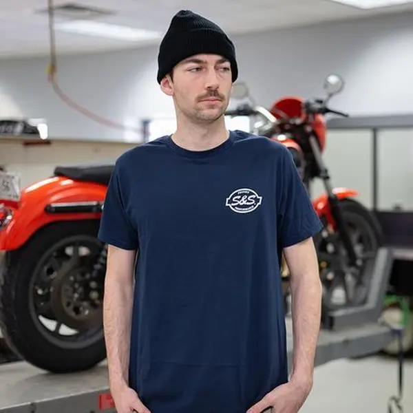 T-shirt S&S navy S - vue 2
