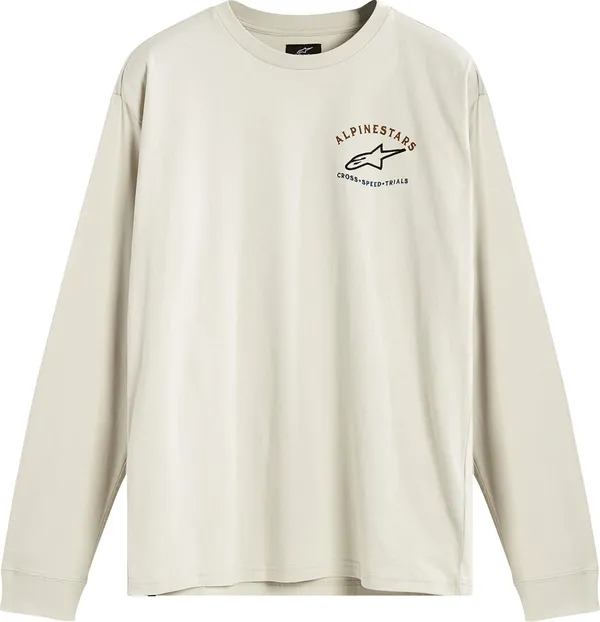 T-shirt manches longues Alpinestars Tee LS full face blanc XL