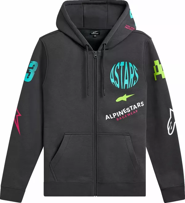 Sweat-shirt à capuche avec fermeture éclair Variegate Alpinestars