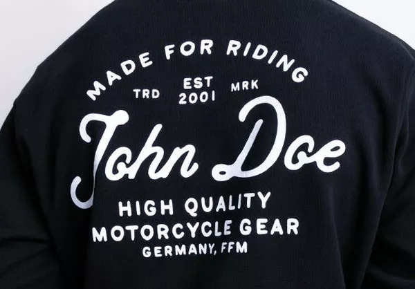 Sweat-shirt à capuche John Doe JD Lettering - vue 3