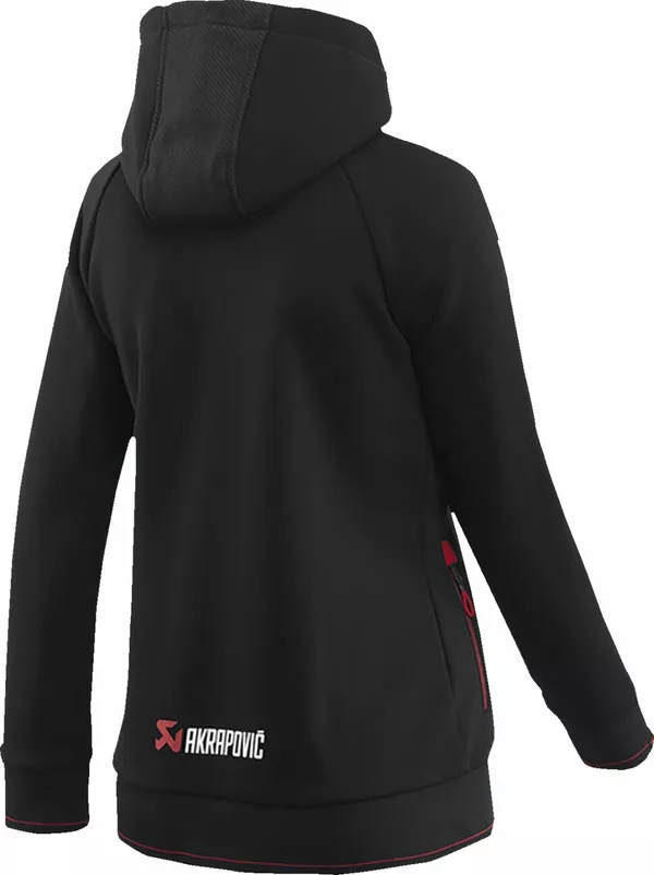 Sweat-shirt à zip Akrapovic noir femme S - vue 2