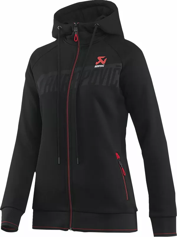 Sweat-shirt à zip Akrapovic noir femme S - vue 3