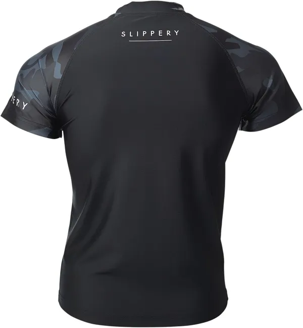 Rashguard manches courtes noir/camouflage XS SLIPPERY - vue 5