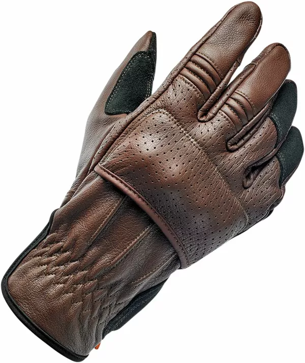 Gants Biltwell Borrego Choc XS - vue 2