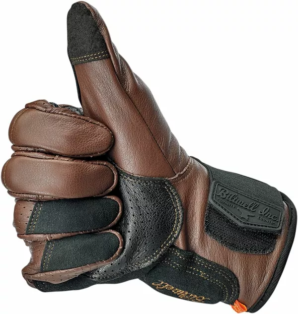 Gants Biltwell Borrego Choc XS - vue 6
