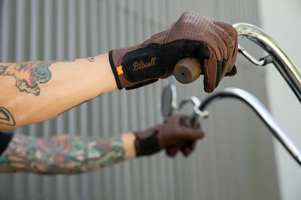 Gants Biltwell Borrego Choc XS - vue 10