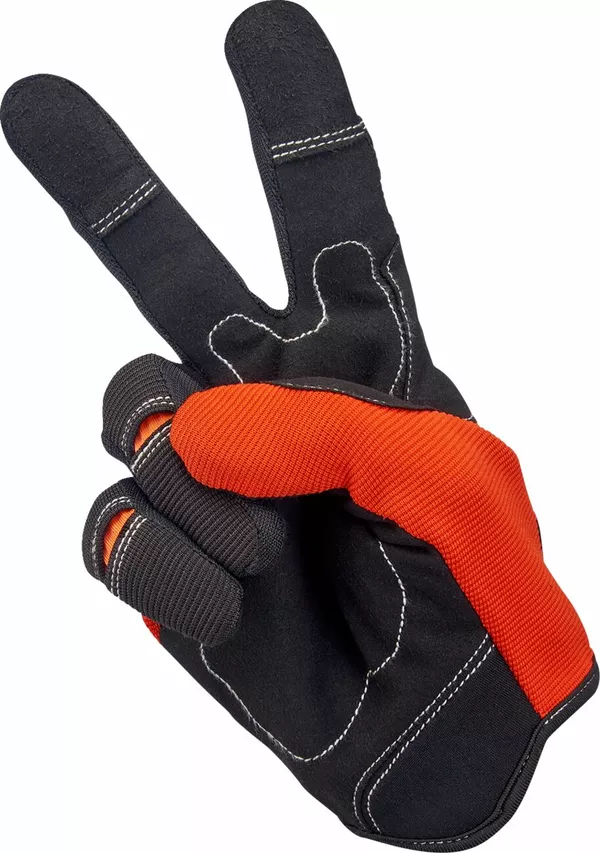 Gants moto BILTWELL orange/noir MD - vue 5