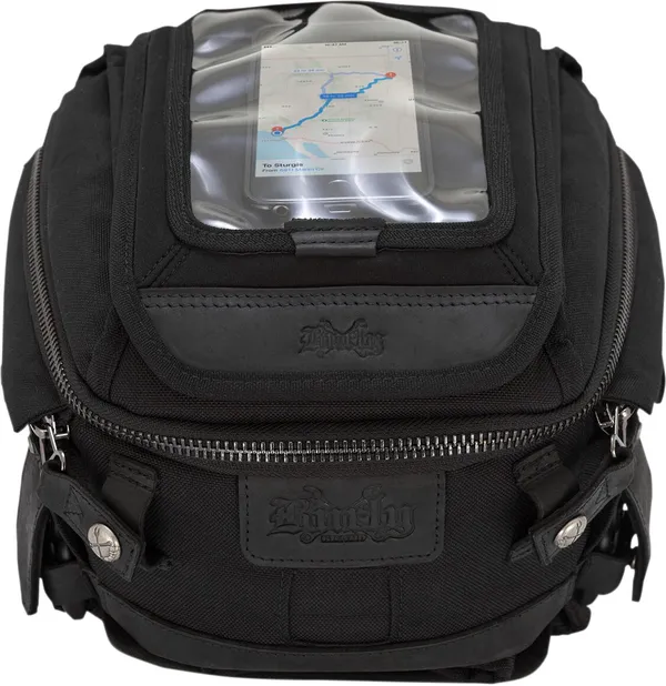 Sac de réservoir Burly Brand Cordura noir - vue 2