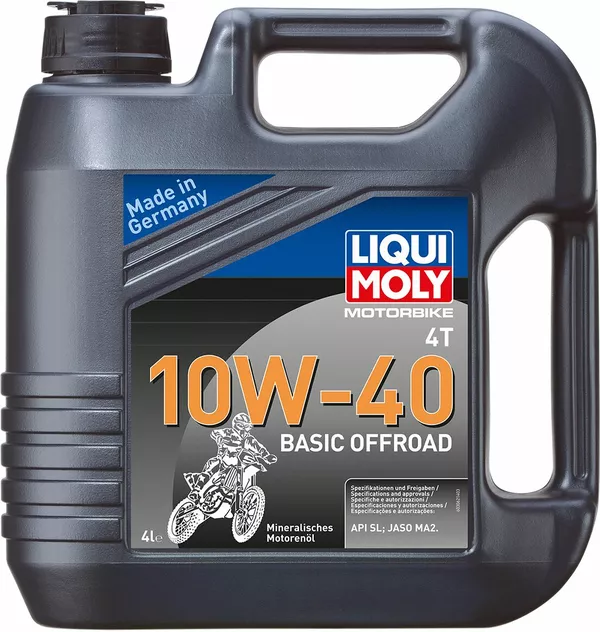 Huile moteur 4 temps Liqui Moly Basic Offroad 4T 10W40 minérale 4 L
