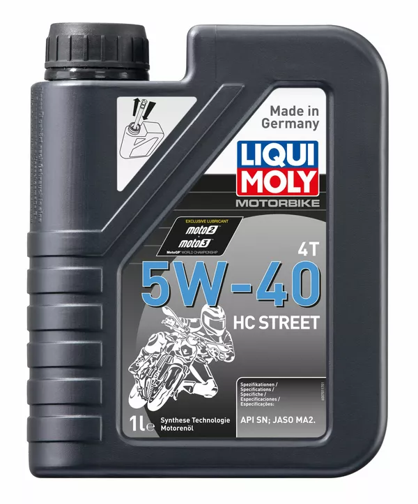 Huile moteur 4 temps Liqui Moly HC Street 4T 5W40 synthétique 1 L - vue 2