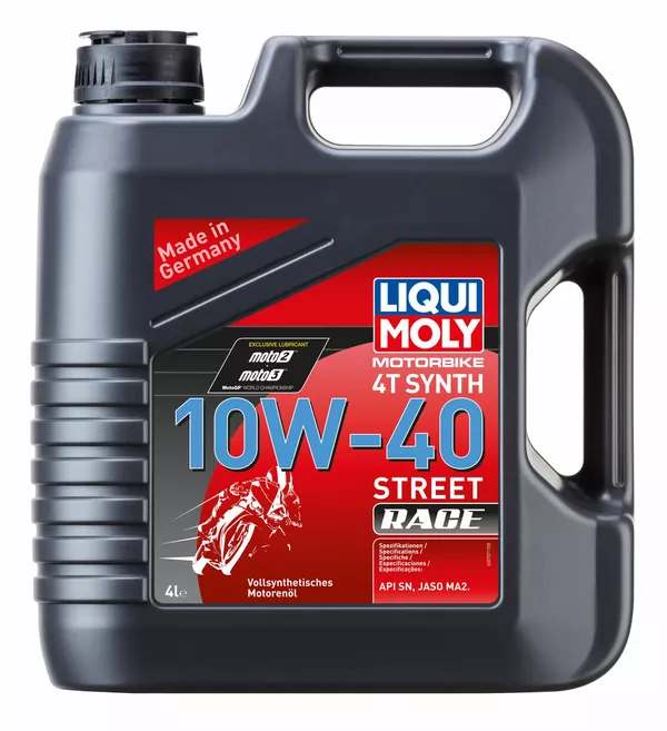 Huile moteur 4 temps Liqui Moly Moto Street Race 4T 10W40 synthèse 4 L - vue 2