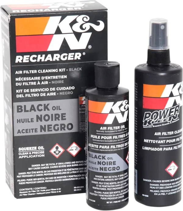 Kit d'entretien filtre à air K&N noir - vue 3
