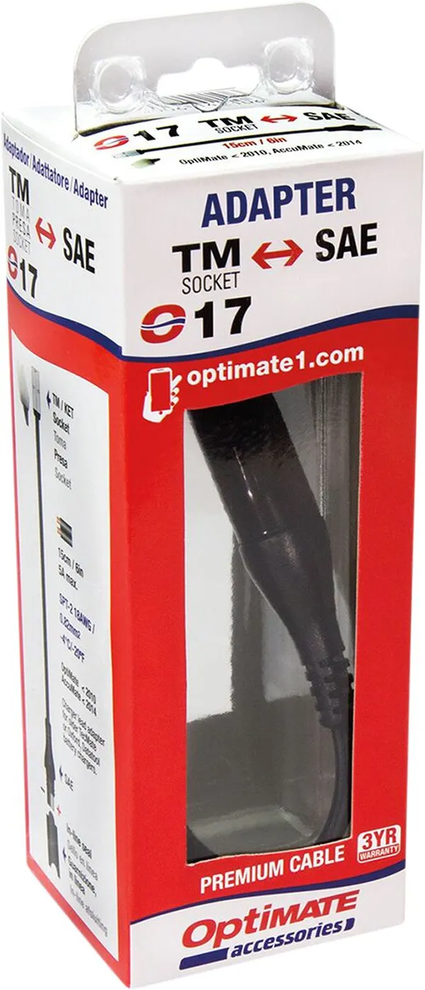 Adaptateur optimate Tecmate O-17 connexion ket vers sae - vue 4
