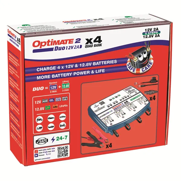 TECMATE Optimate 2 Duo 4-Banks - vue 4