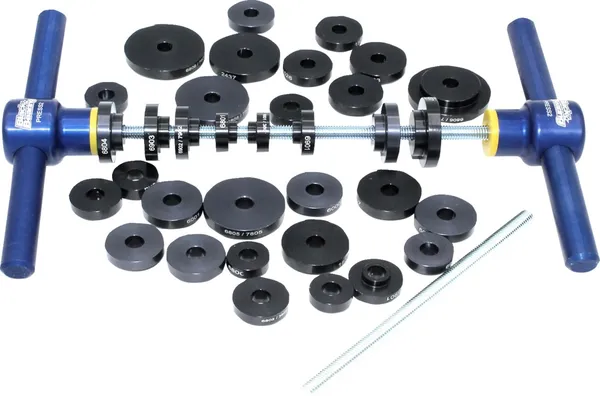 Outil pro presse à roulements BLACK BEARING malette complète avec 2 presses et 34 cales aluminium CNC anodisé - vue 2