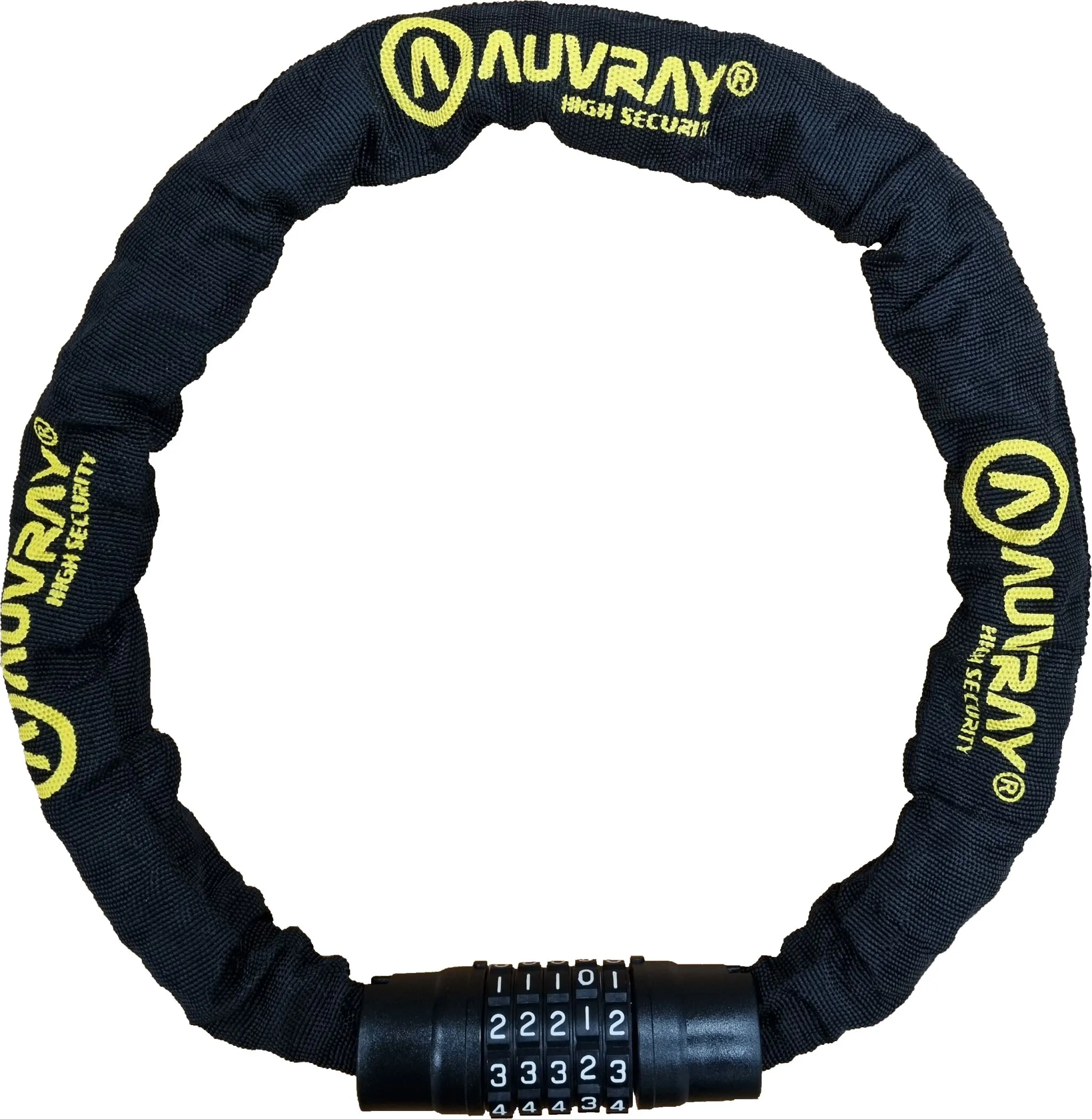 Antivol à chaîne Auvray C-Code à combinaison 1,20 m maillon diam 8 mm - vue 2