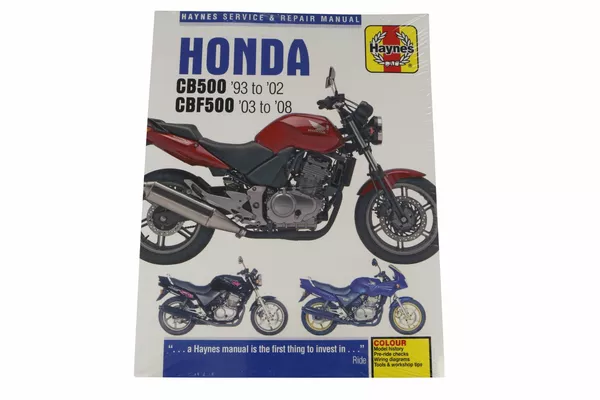 Manuel d'atelier Haynes Honda CB500 1993-2008 - vue 2