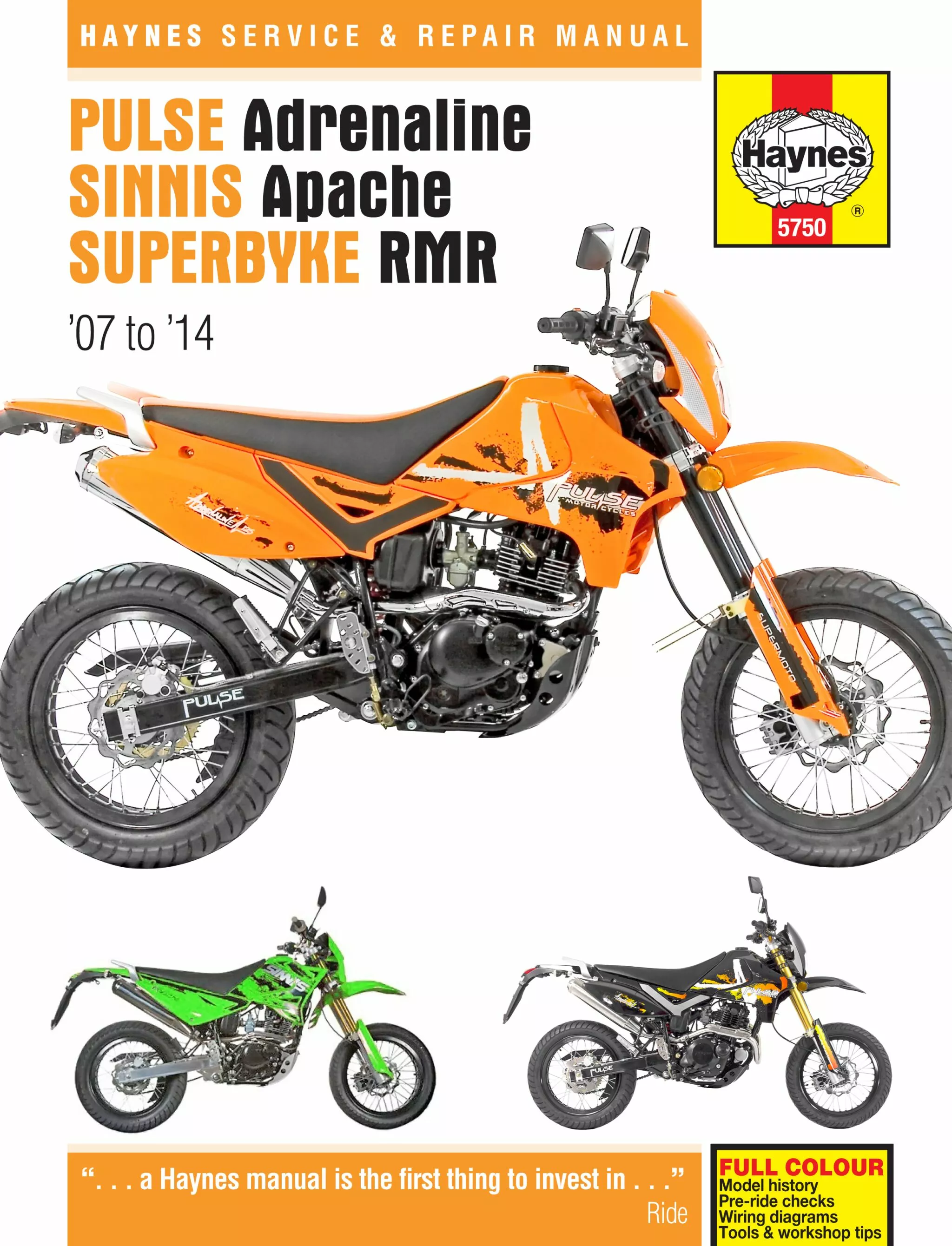 Pignon ou couronne Pulse Pioneer Adren 125 Haynes