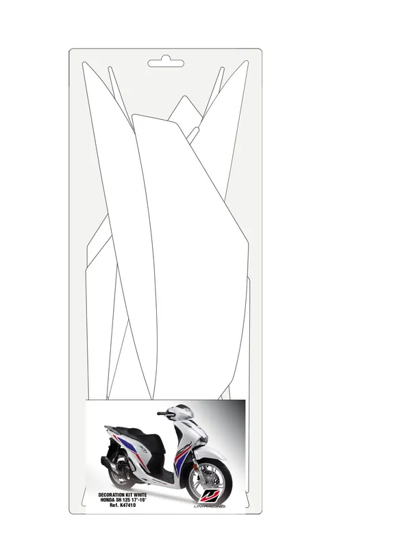 Autocollants pour scooter UNIRACING - vue 2