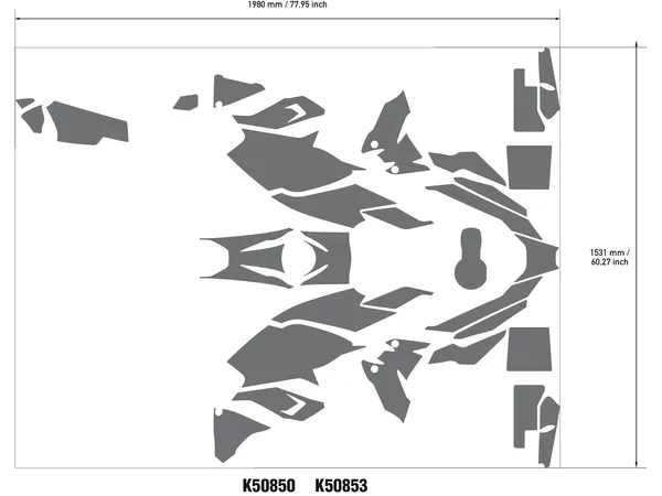 Kit autocollants UNIRACING - vue 3