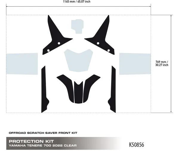 Protection anti-rayures UNIRACING pour Yamaha Ténéré 700